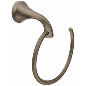 Moen YB2886BN Eva Bathroom Towel Ring, Brushed Nickel