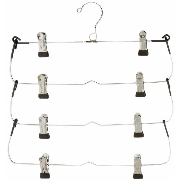 Organize It All 4 Tier Folding Skirt/Slack Hanger with Clips