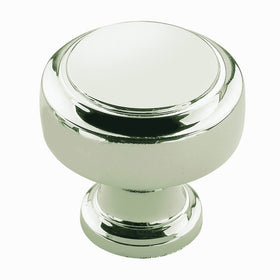 Amerock BP55312-PN Highland Ridge Collection 28mm Round Knob, Polished Nickel