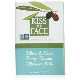 Kiss My Face Soap Bar Olive & Aloe 8 Ounce (235ml) (6 Pack)