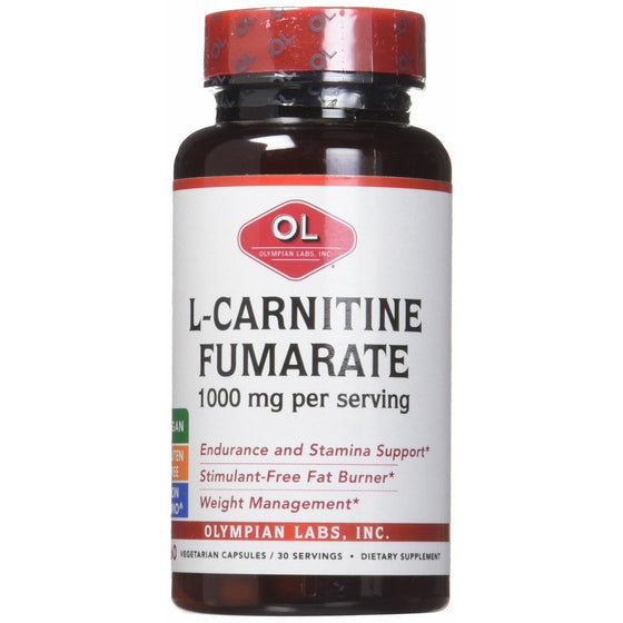 Olympian Labs L-Carnitine Fumerate, 500mg, 60 capsules