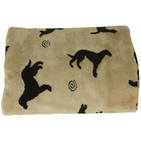 CPC Plush Tossed Dog Throw for Pets, 30 by 60-Inch, Beige