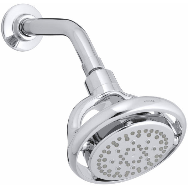 Kohler K-15996-CP Flipside 2.5 gpm multifunction wall-mount Showerhead, Polished Chrome