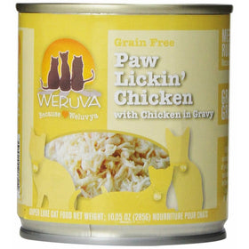 Weruva Classic Cat Food, Paw Lickin' Chicken with Chicken Breast in Gravy, 10oz Can (Pack of 12)