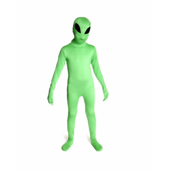 Glow Alien Kids Morphsuit Costume - size Large 4'-4'6 (120cm-137cm)