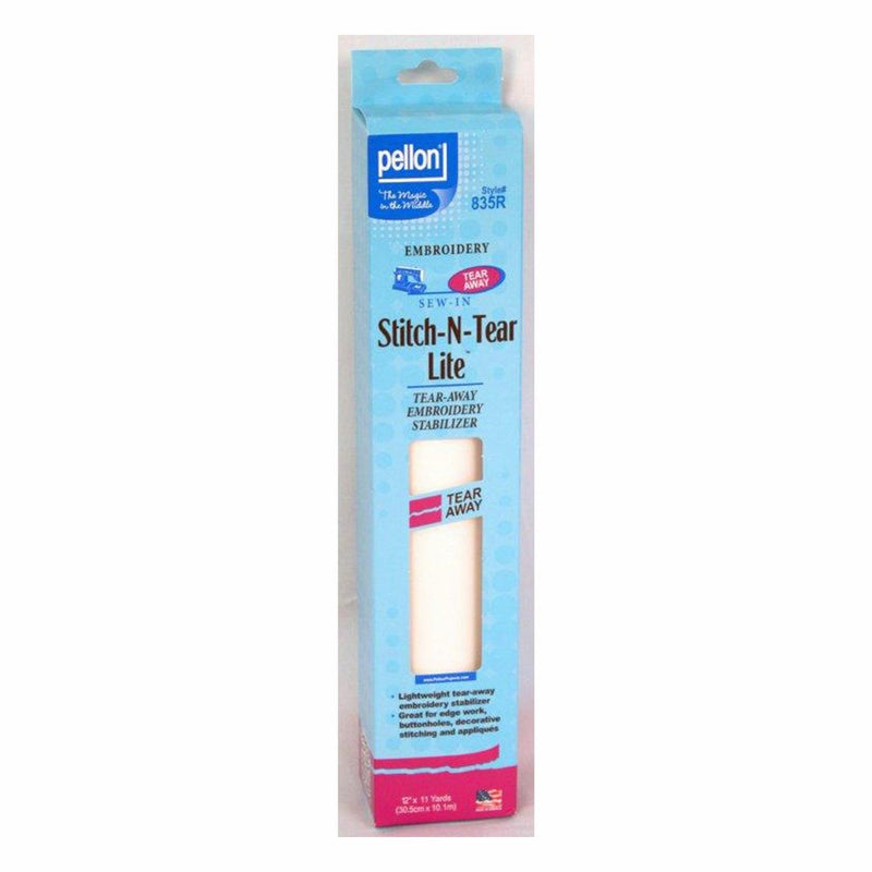 Pellon Stitch-N-Tear Lite Embroidery Stabilizer-12"X11 Yards