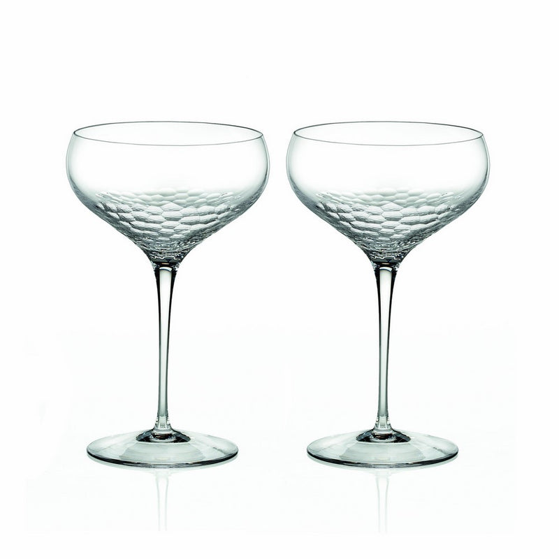 Vera Wang by Wedgwood Set of 2 Sequin Crystal Champagne Coupes