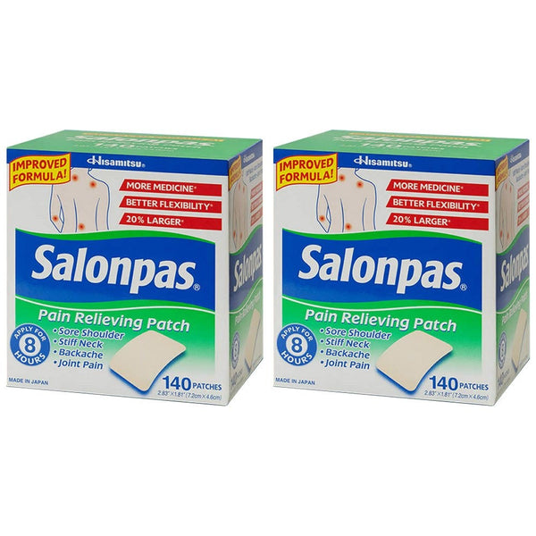 Salonpas Pain Relieving Patch, 140 Patches x 2pk