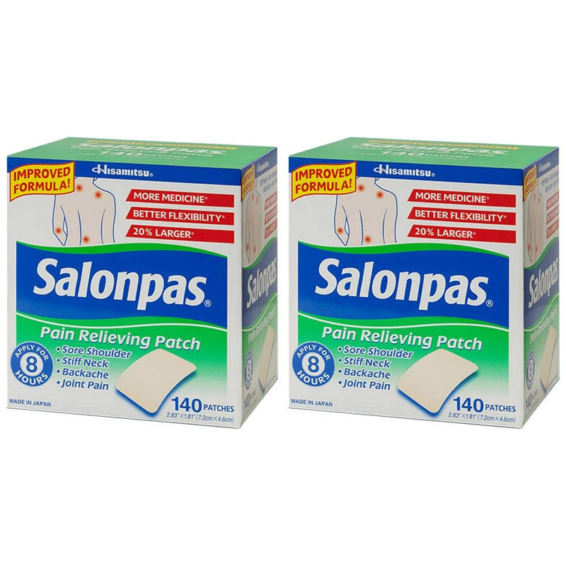 Salonpas Pain Relieving Patch, 140 Patches x 2pk