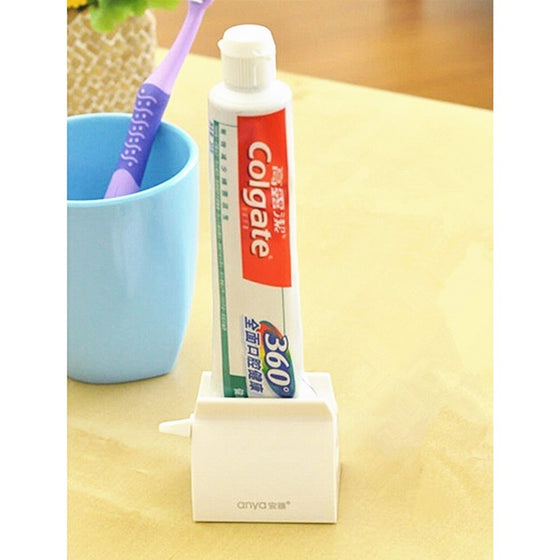 SCStyle Rolling Tube Toothpaste Squeezer Toothpaste Seat Holder Stand