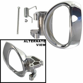 APDTY 112672 Interior Door Chrome Handle w/Pin & Spring Fits Left Driver-Side Front or Rear Fits 2006-2011 Chevrolet HHR (Replaces GM 19299614, 25812196)