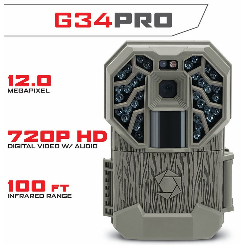 Stealth Cam G34 Series, Infrared, Day and Night Picture/HD Video and Sound Trail & Game Camera. Proven Reliability and Quality from a BRAND You Trust