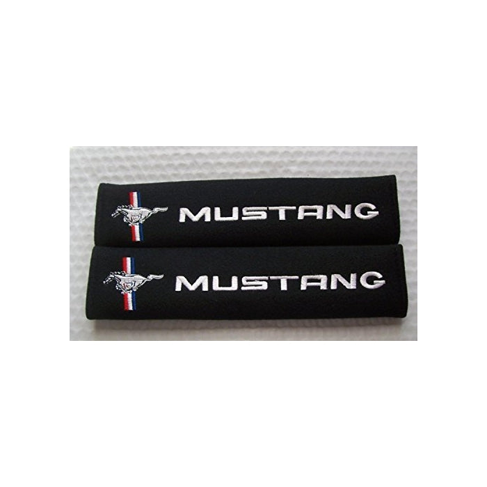 New Car Seat Belt Covers Shoulder Pads Pair for Select Brands (MUSTANG) by Monsterjesus