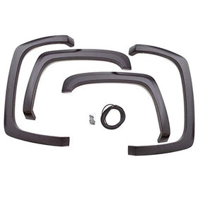 Lund SX106S Elite Series Black Sport Style Standard Front and Rear Fender Flare, 2007 to 2013 Chevrolet Silverado 1500, 2007 to 2014 Chevrolet Silverado 2500, 3500
