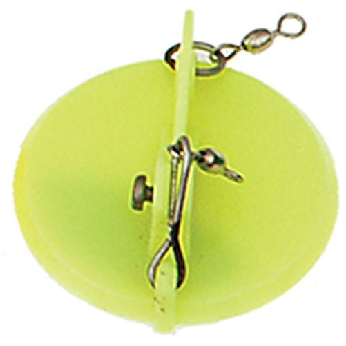 South Bend Sporting Goods Luhr Jensen Dipsy Diver, Chartreuse/White Bottom, 4 1/8-Inch