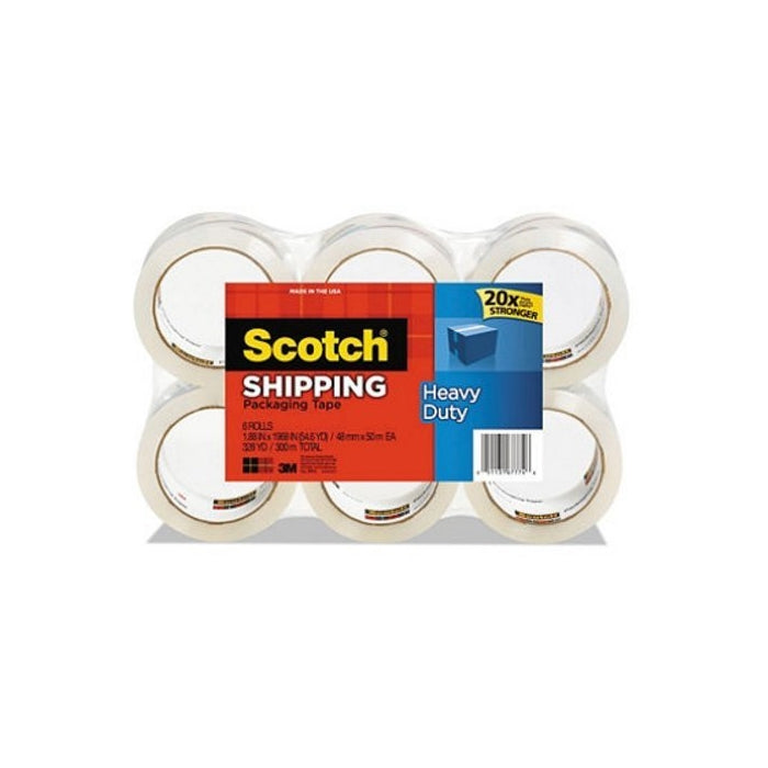 Scotch Heavy Duty Shipping Packaging Tape, 1.88 Inches x 54.6 Yards, 8 Rolls (3850-8), 436YD (400 m)