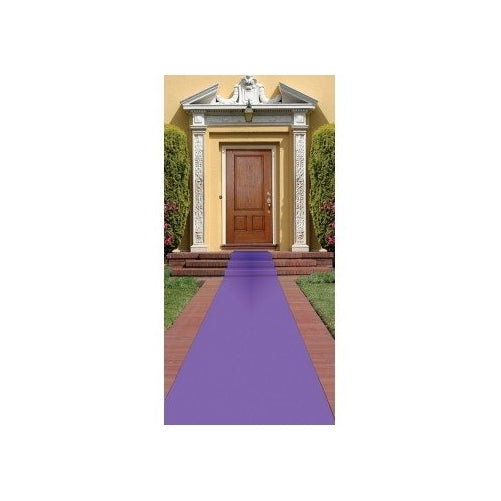 Beistle Carpet Runner, 24in by 15 ft, Purple
