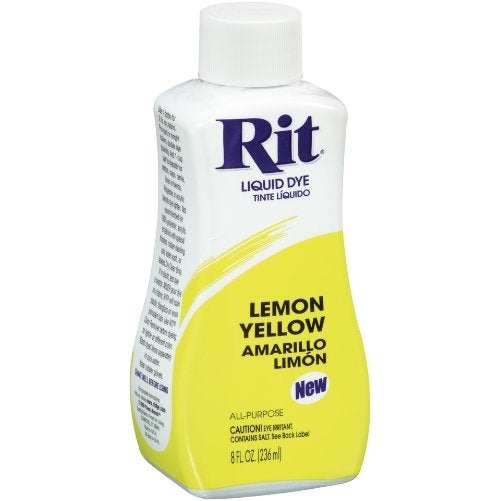 Rit Dye Liquid Fabric Dye, 8-Ounce,Lemon Yellow