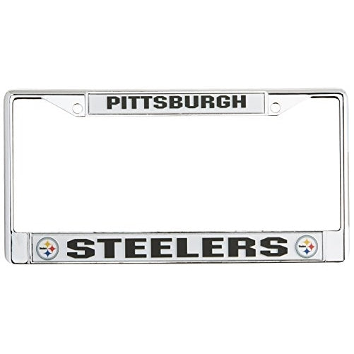 NFL Pittsburgh Steelers Chrome Licensed Plate Frame