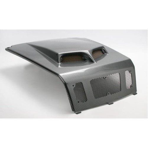 Maier Mfg Mfg Custom Hood Scoop - Carbon Fiber Black , Color: Black
