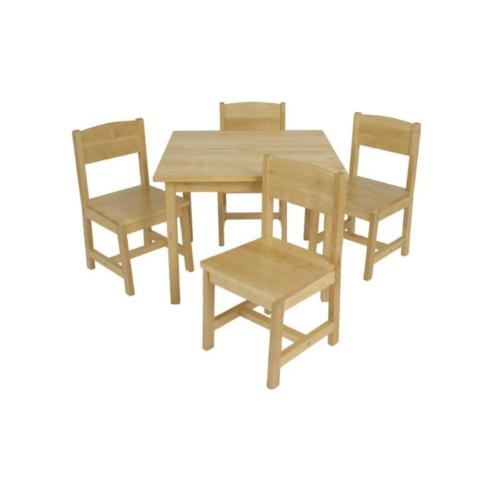 KidKraft Farmhouse Table and Chair Set Pecan