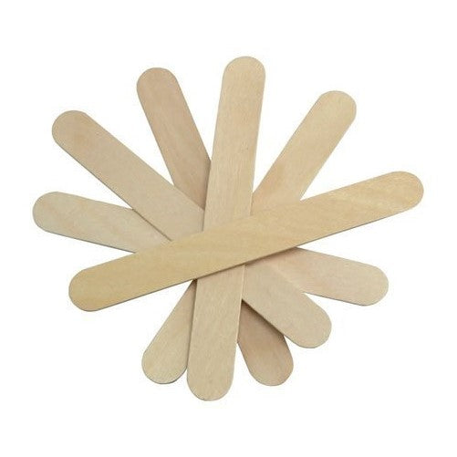 JOVANA Large Wide Wood Wax Spatula Applicator 6" x 3/4" 500 pack