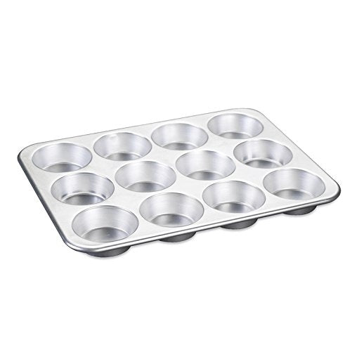 Nordic Ware Natural Aluminum Commercial Muffin Pan, 12 Cup