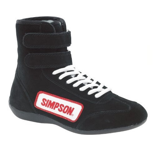 Simpson Racing 28130BK The Hightop Black Size 13 SFI Approved Driving Shoes