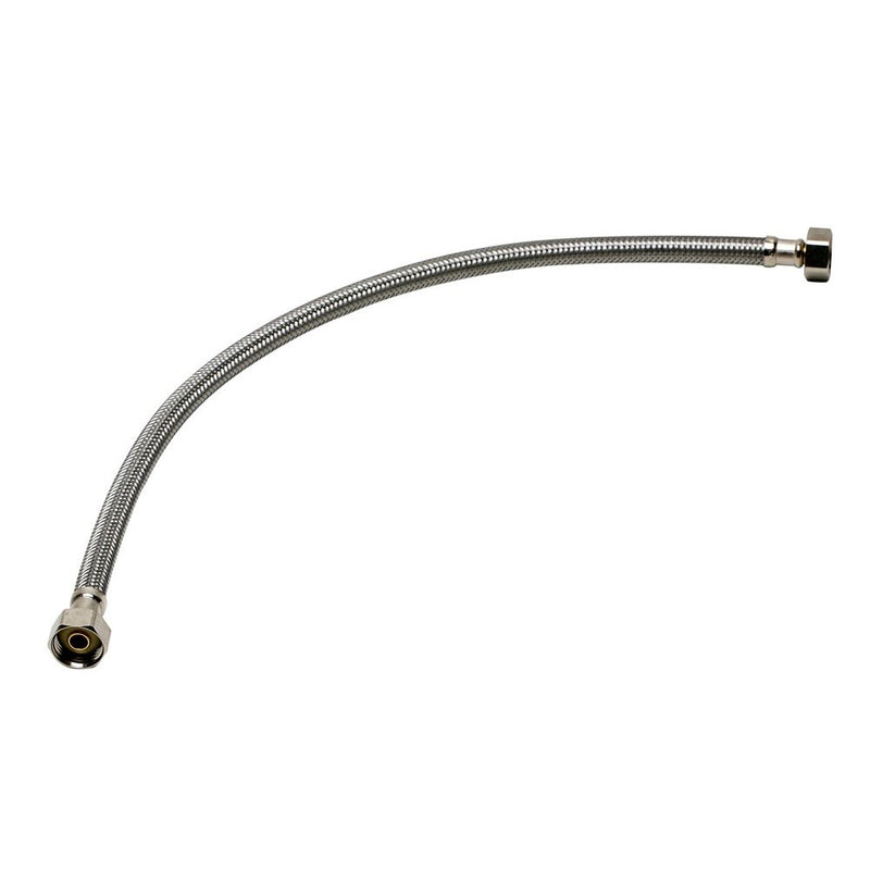 Fluidmaster B4F12 Faucet Connector, Braided Stainless Steel - 1/2 F.I.P. Thread x 1/2 F.I.P. Thread, 12-Inch Length
