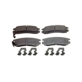 Wagner ThermoQuiet PD698 Ceramic Disc Pad Set With Installation Hardware, Rear