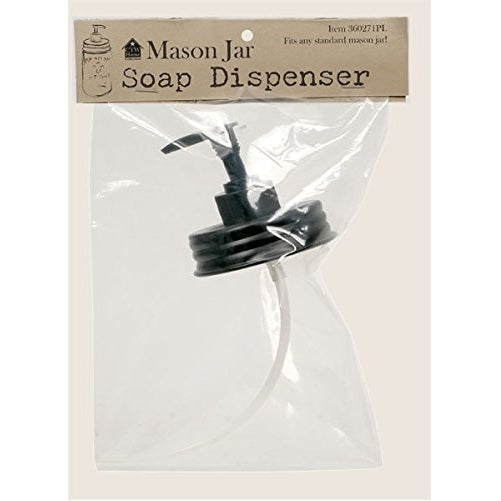 Mason Jar Soap/Lotion Dispenser Lid black