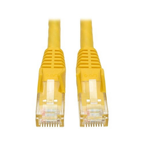 Tripp Lite Cat6 Gigabit Snagless Molded Patch Cable (RJ45 M/M) - Yellow, 4-ft.(N201-004-YW)