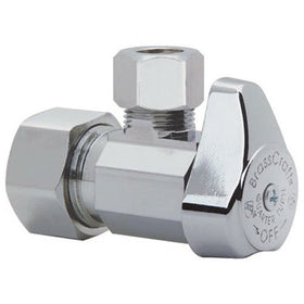 Brass Craft G2CR19X CD Chrome 1/4 Turn Angle Stop Valve, 5/8 x 3/8-In.