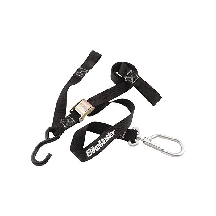 BIKEMASTER 1-1/2" SWIVEL CARABINER TIEDOWN (BLACK)
