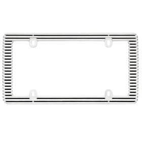 Cruiser Accessories 58350 Billet License Plate Frame, Chrome/Black