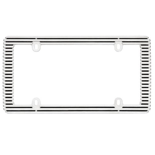Cruiser Accessories 58350 Billet License Plate Frame, Chrome/Black