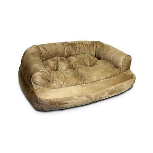 Snoozer Overstuffed Luxury Pet Sofa, X-Large, Dark Chocolate