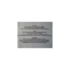 Self-seal Suffocation Warning, Clear Poly Bags 1.5ml 100 Count for Fba, Easy Peel and Seal Closure! (11" x 14")