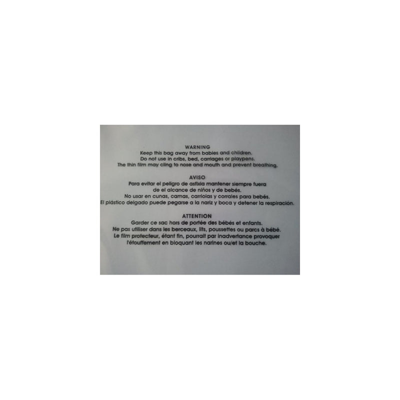 Self-seal Suffocation Warning, Clear Poly Bags 1.5ml 100 Count for Fba, Easy Peel and Seal Closure! (11" x 14")