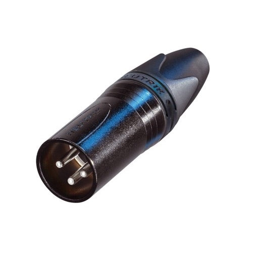Neutrik NC3MXX-BAG 3-Pin XLR Male Cable Connector with Black Housing and Silver Contacts