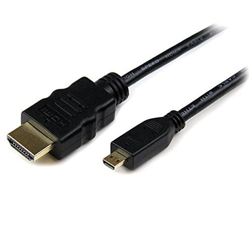 StarTech.com HDMIADMM6 High Speed HDMI Cable with Ethernet HDMI to HDMI Micro - M/M (6 feet)