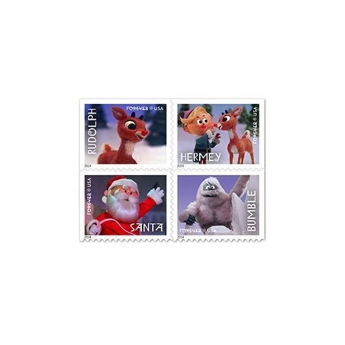 Rudolph the Red-Nosed Reindeer USPS Forever Stamps, Book of 20