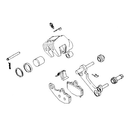 77-79 KAWASAKI KZ650B: K&L Brake Caliper Rebuild Kit