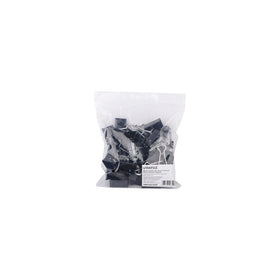 Universal Medium Binder Clips, Steel Wire, 5/8" Cap, 1-1/4" Wide, Black/Silver, 12/Pack, 36 Total