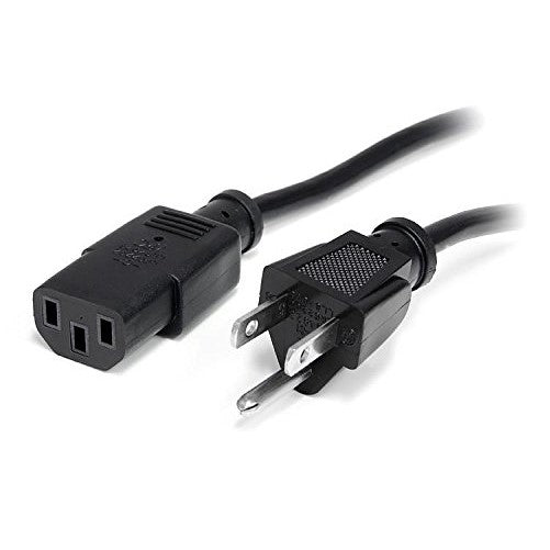 StarTech.com PXT1011 1-Feet Standard Computer Power Cord - NEMA5-15P to C13