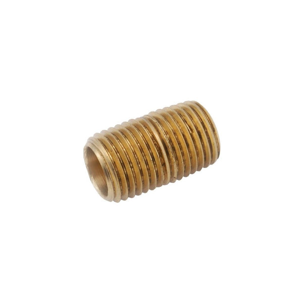 Anderson Metals 38300 Lead Free Red Brass Pipe Fitting, Nipple, 1/8" x 1/8" NPT Male, 1-1/2" Length