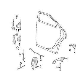 Genuine Chrysler 5065801AH Door Handle, Exterior