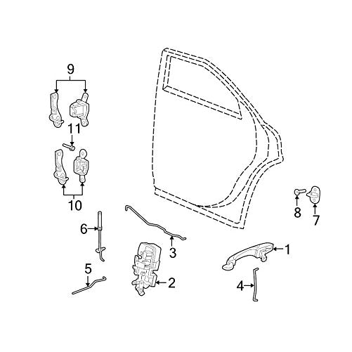 Genuine Chrysler 5065801AH Door Handle, Exterior