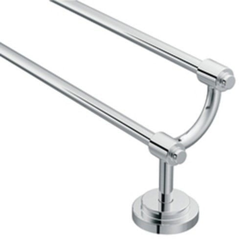 Moen DN0722CH Iso Inspirations 24-Inch Double Towel Bar, Chrome