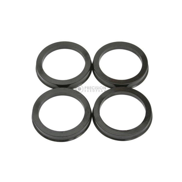 Hubcentric Rings (Pack of 4) - 60.1mm ID to 66.1mm OD - Black Poly Carbon Plastic Hubrings Hub - Only Works on 60.1mm Vehicle Hubs & (66.1mm Wheel Centerbore - for many Toyota & Lexus